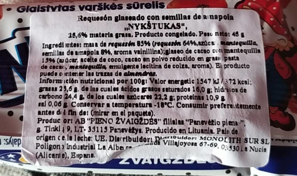 Nykštukas varškės sūrelis su aguonomis packshot