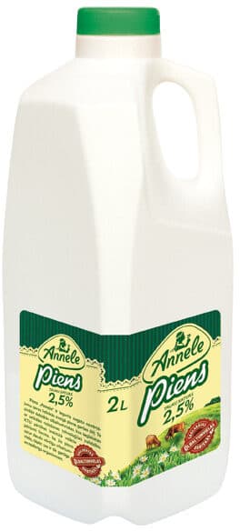 Annele 2.5% piens packshot