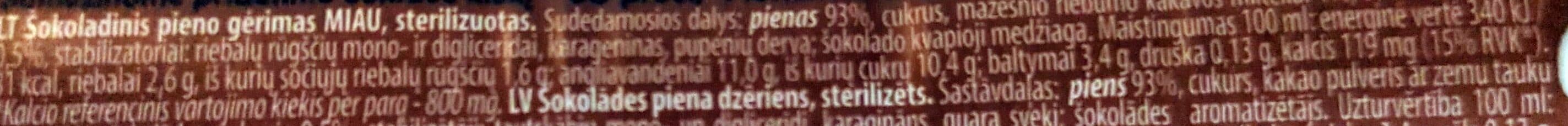 Miau Šokoladinis pienas packshot