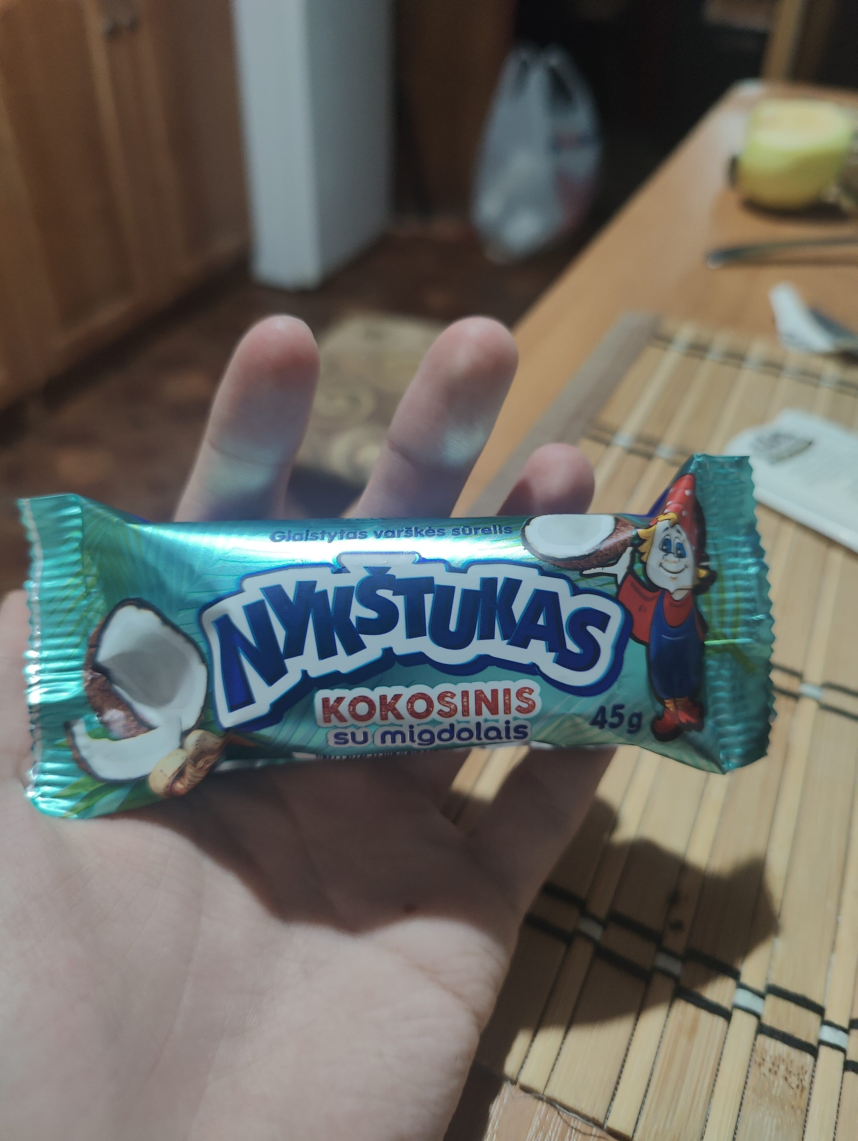 nykštukas Kokosinis sūrelis su migdolais packshot