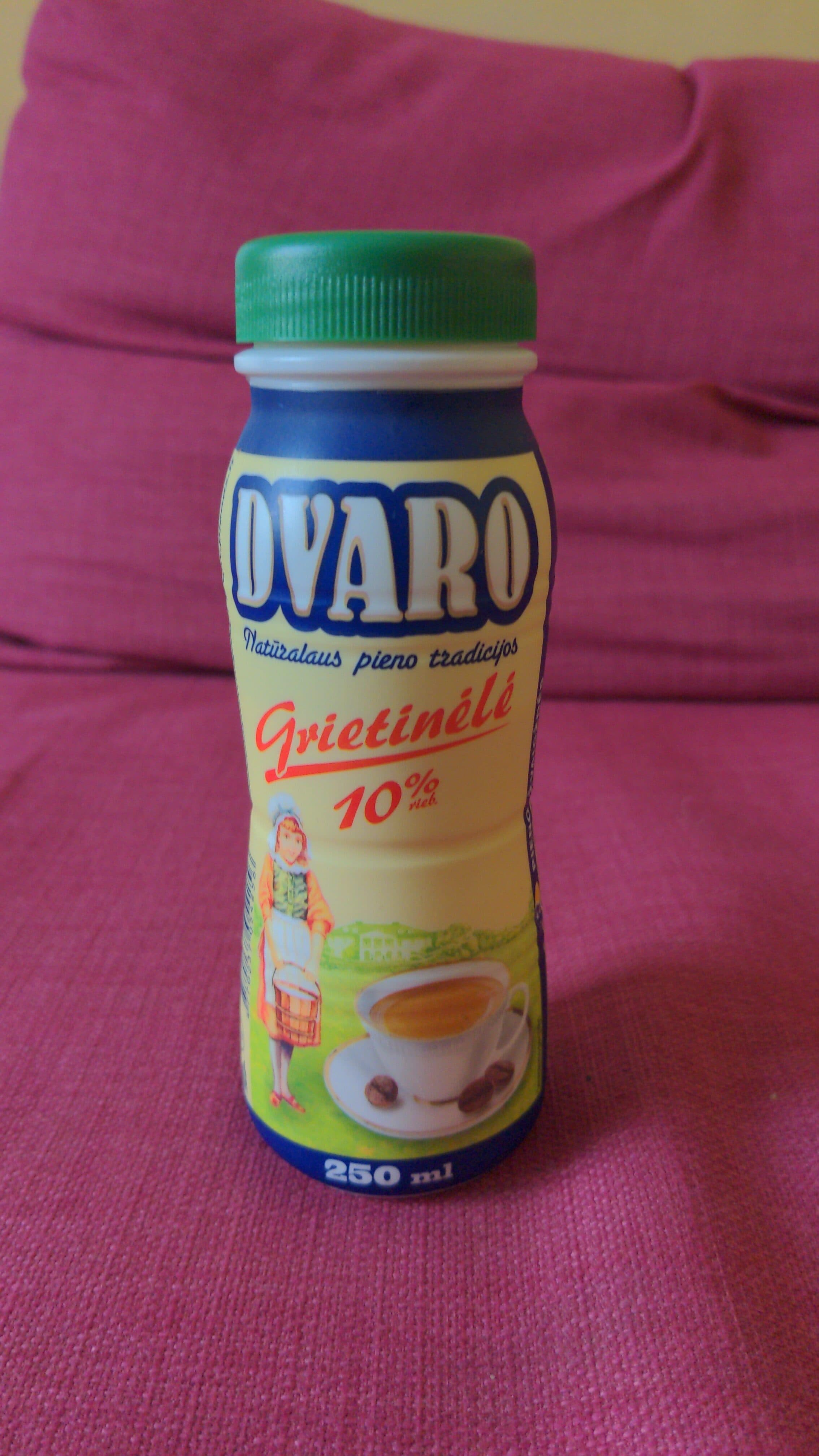 Pieno žvaigždės Dvaro Grietinėlė packshot