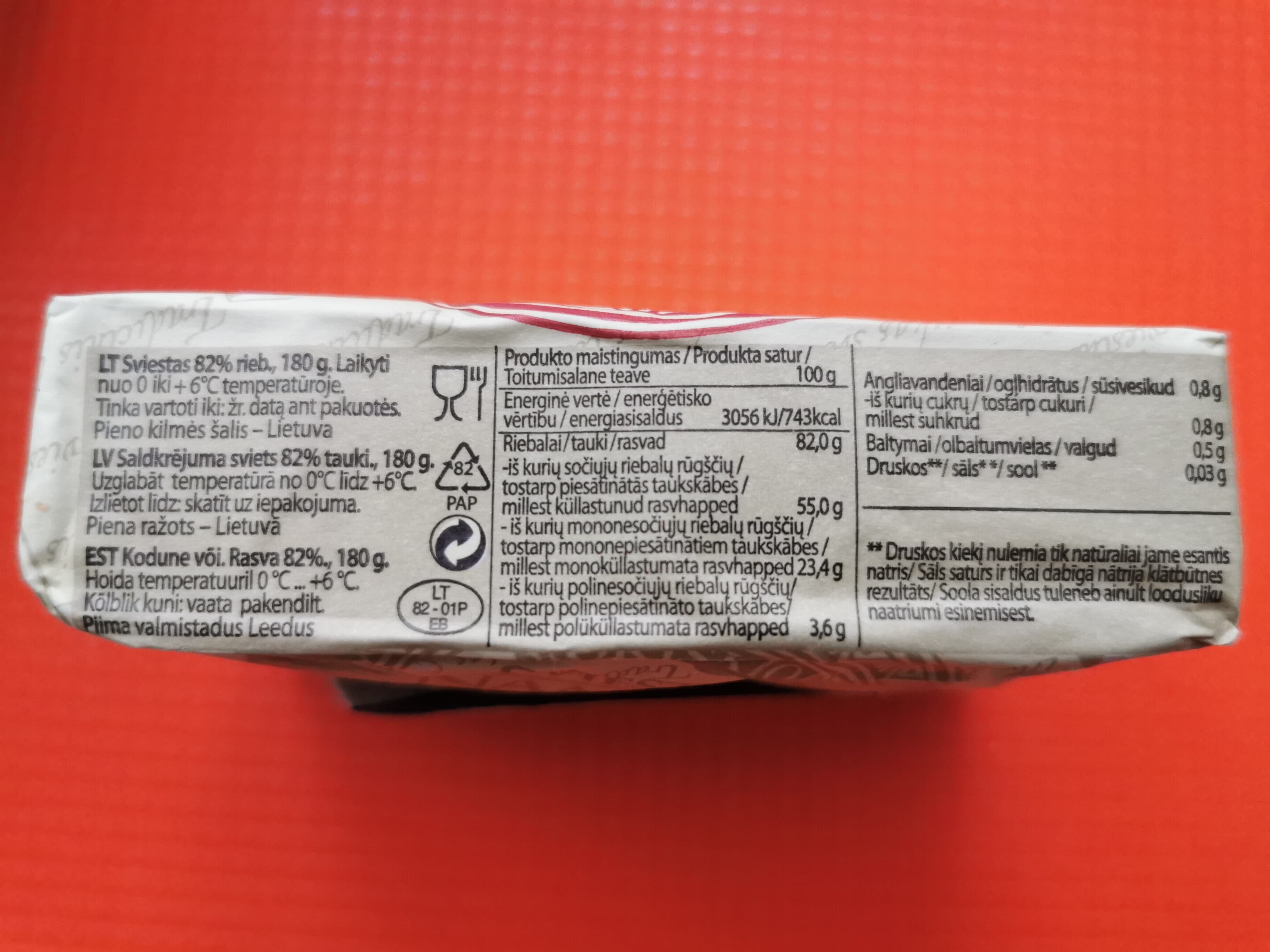 Rokiškio Butter packshot