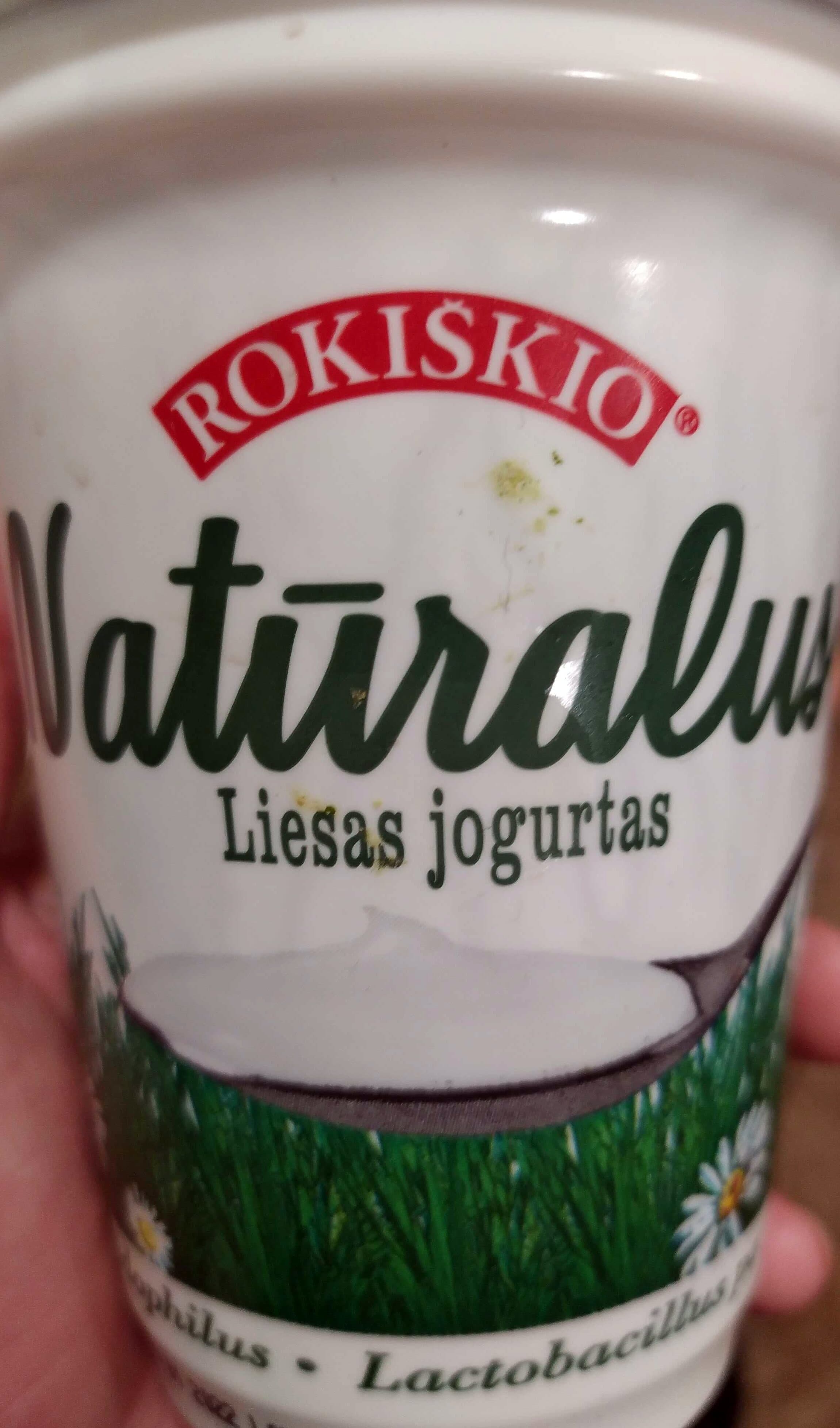 Rokiskio Naturalus liesas jogurtas packshot