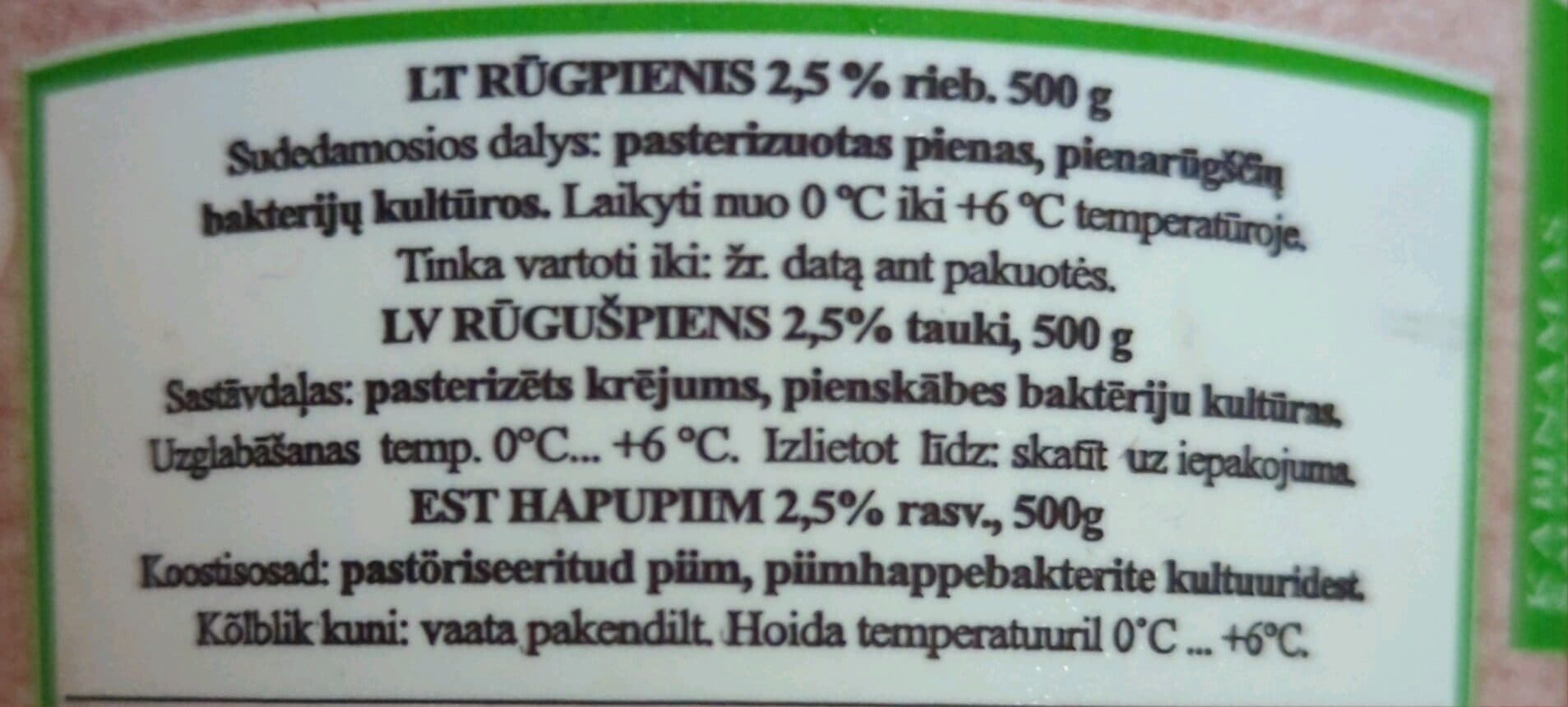 Rokiskio Rugpienis packshot