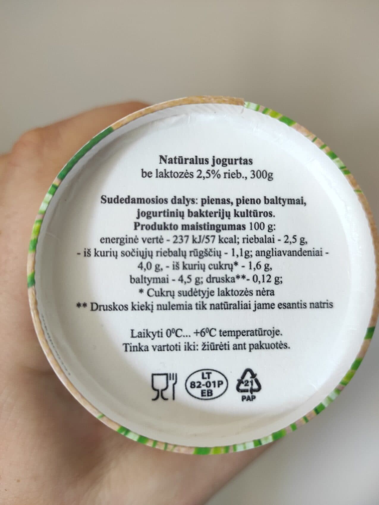 Rokiškio Natūralusis Jogurtas packshot