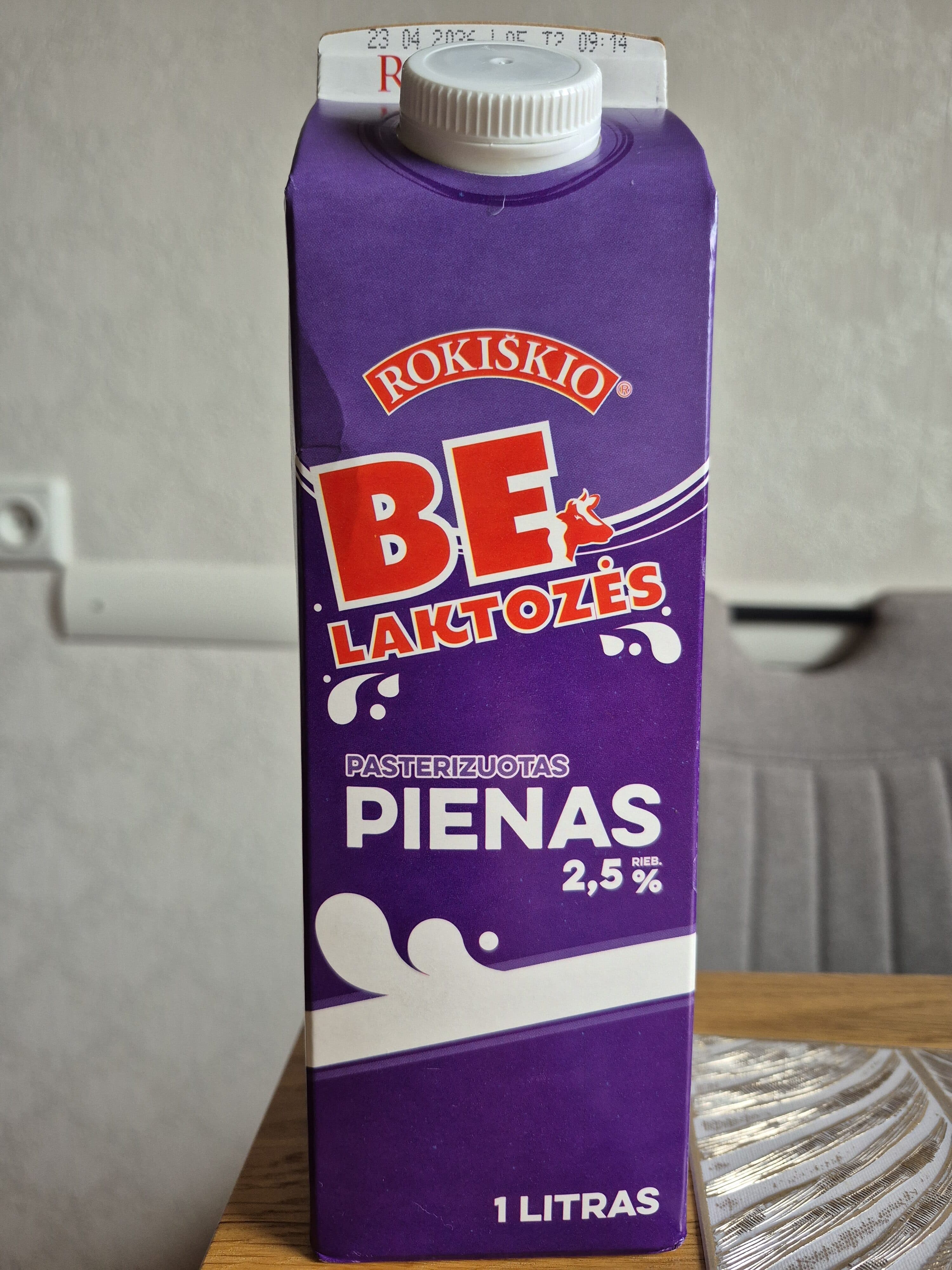 Belaktozės Rokiškio Pienas packshot