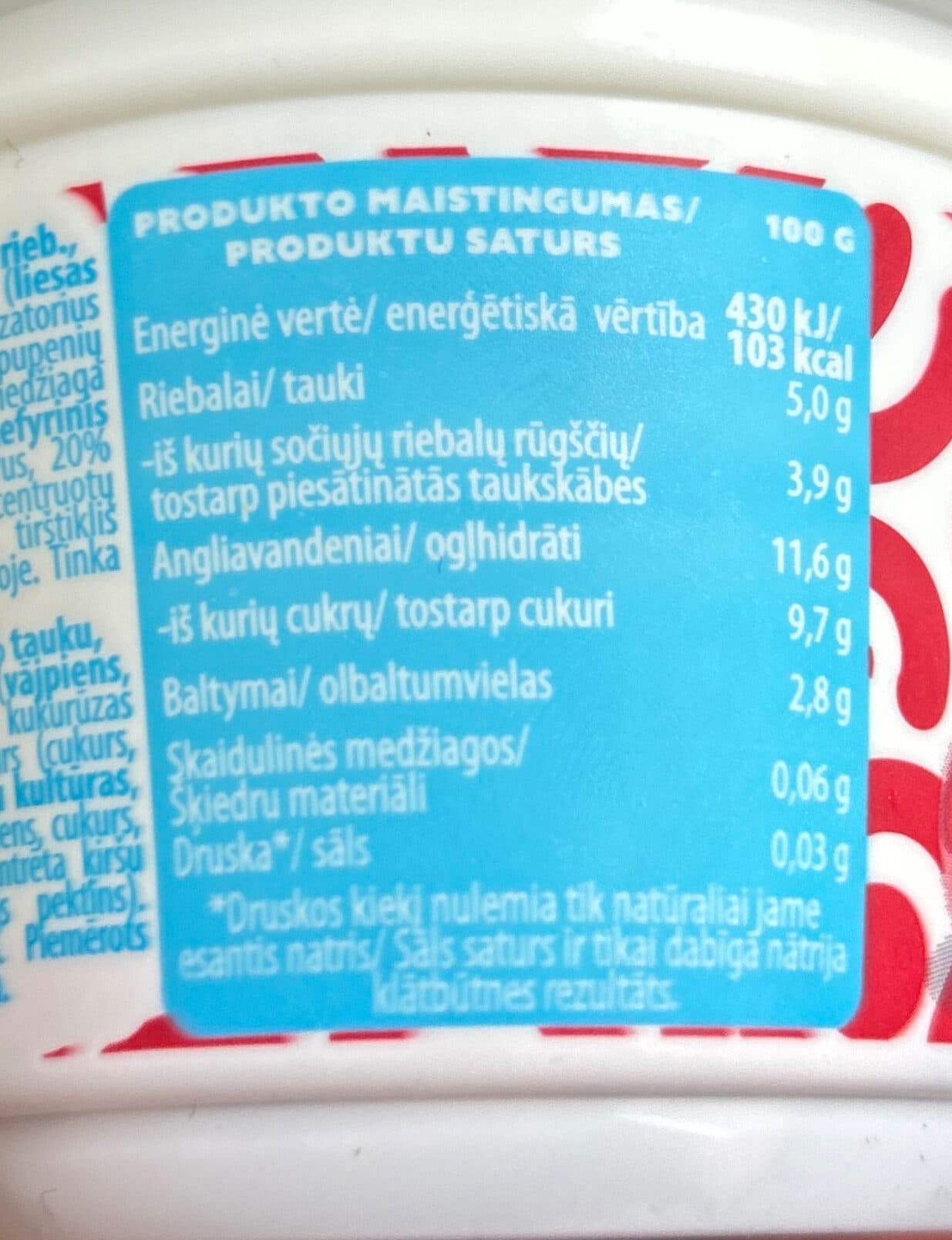 Rokiškio Kefyrinis jogurtas su vyšniomis packshot