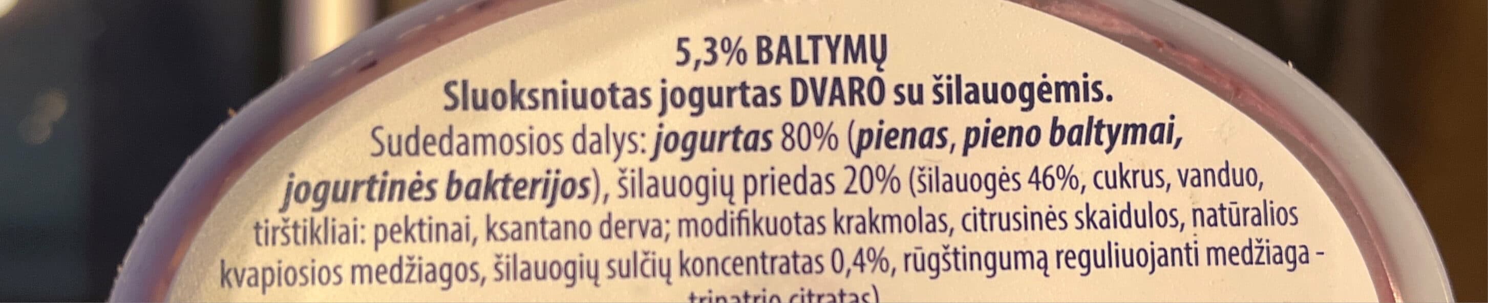 Pieno Žvaigždės Jogurt with blackberries packshot