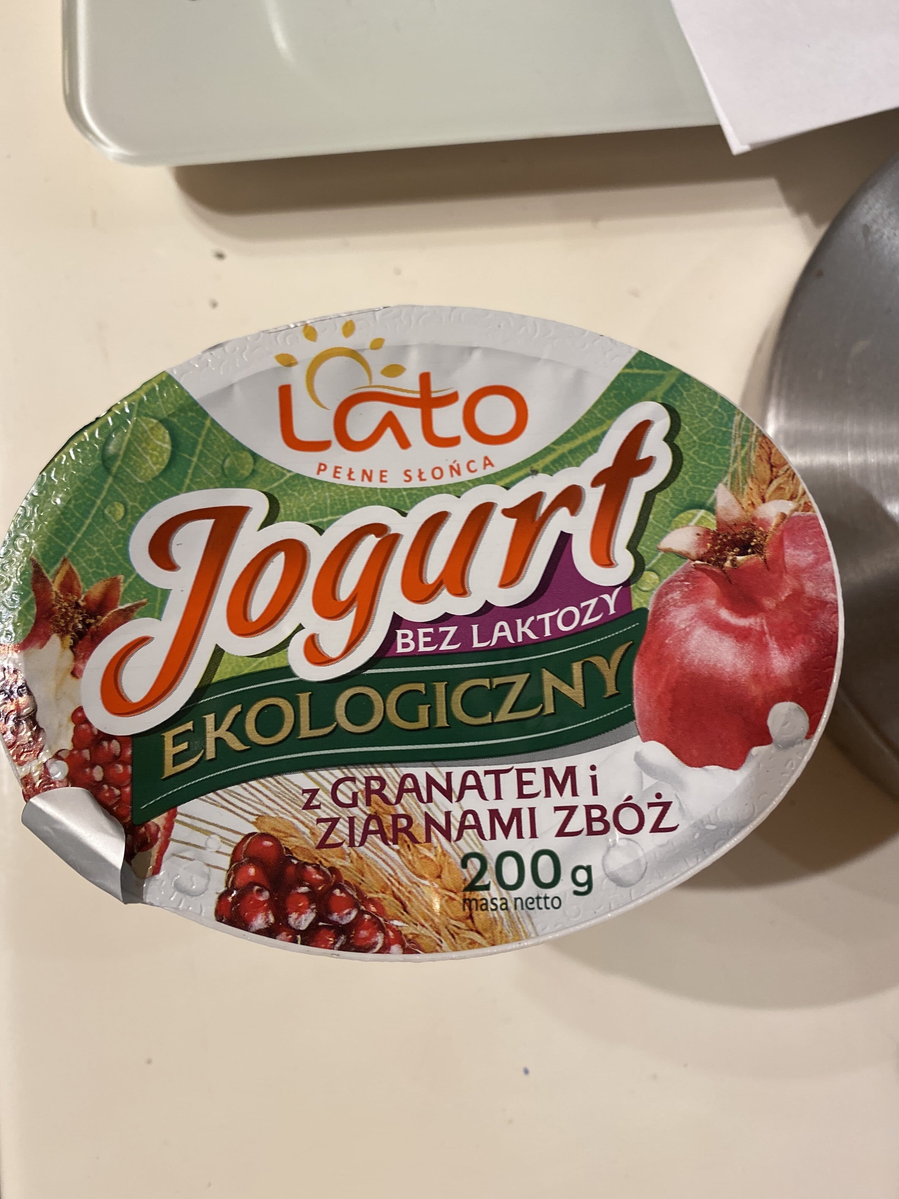 lato Lato Jogurt Bez Laktozy Granat 200g packshot