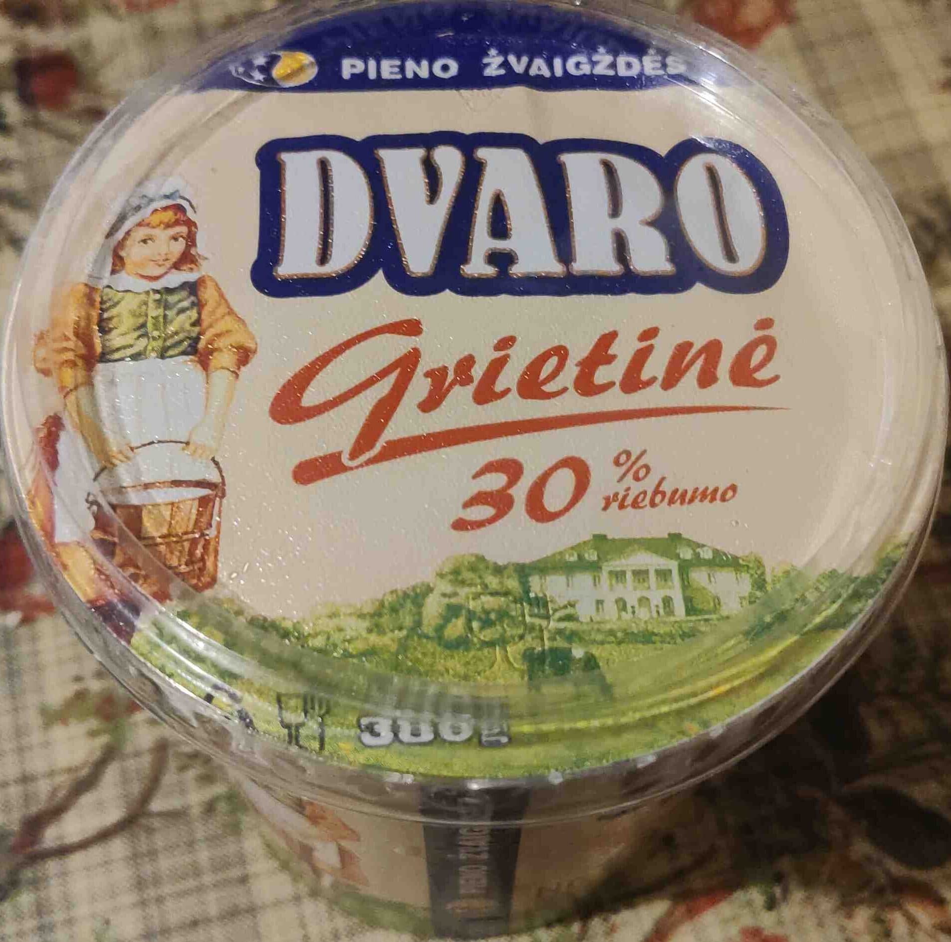 Dvaro Grietinė 30% packshot