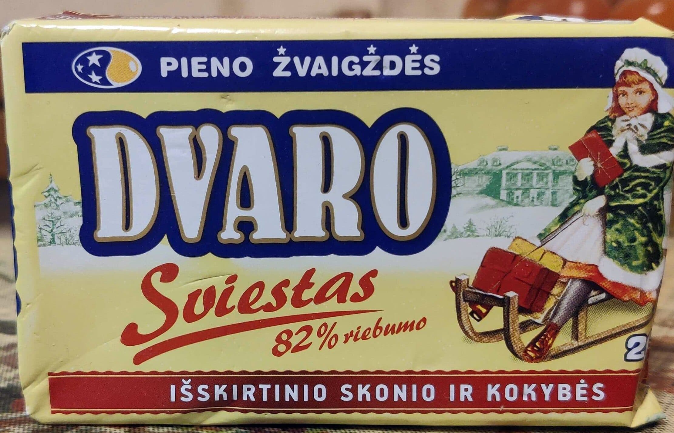 Dvaro Sviestas 82% packshot