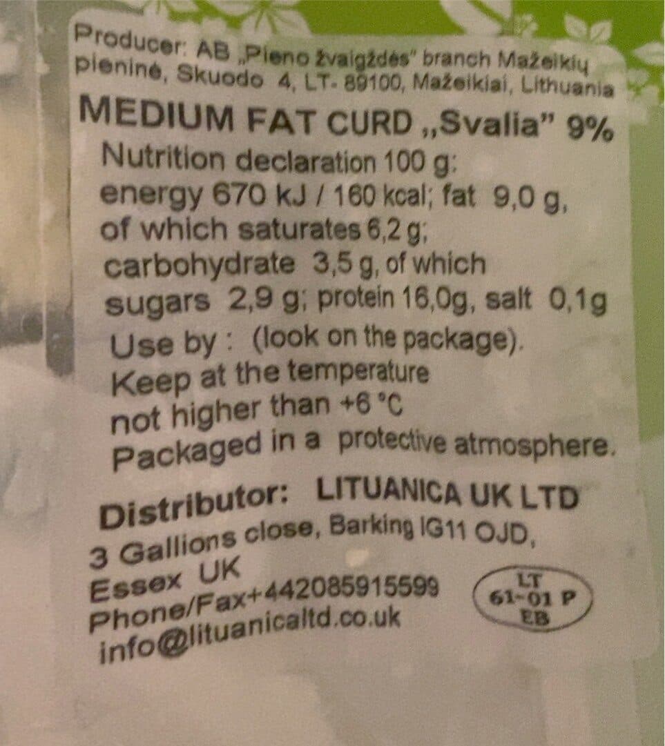 svalya Curd “Svalia” packshot