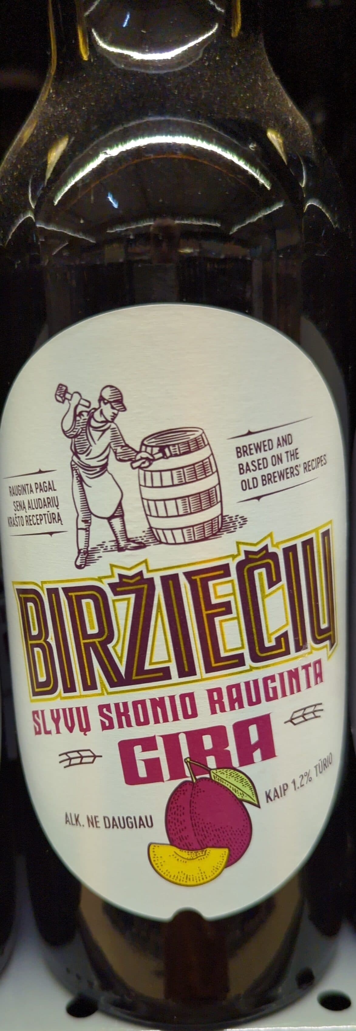 Biržiečių slyvų skonio gira packshot