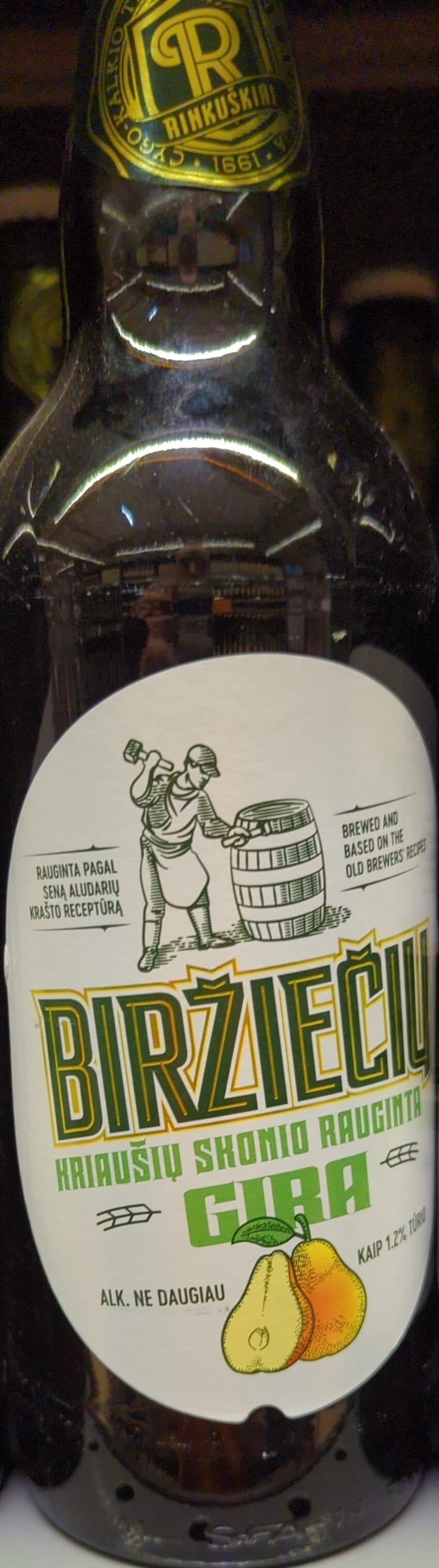 Biržiečių kriaušių skonio gira packshot