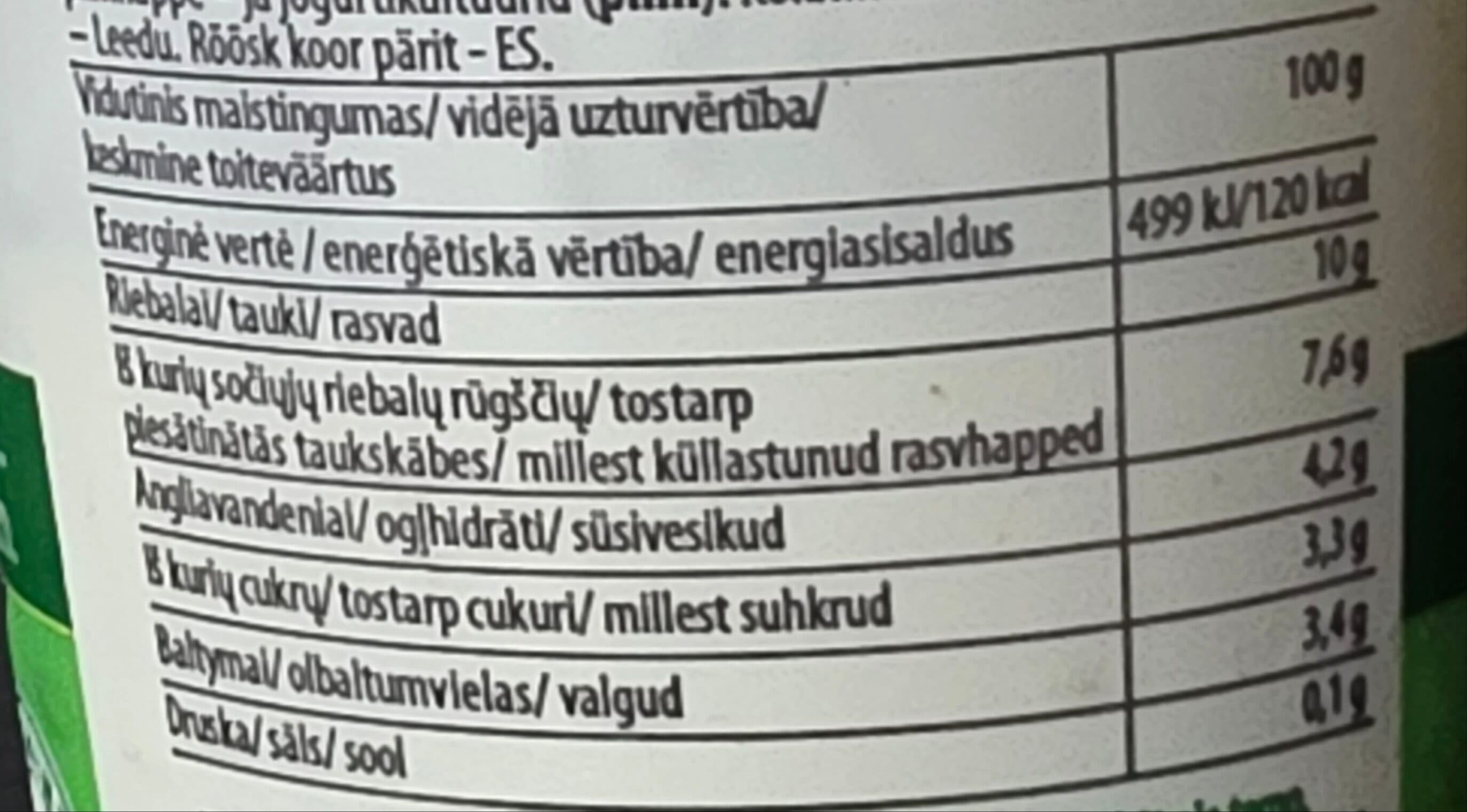Žemaitijos pienas Yogurt sour cream 10 % packshot