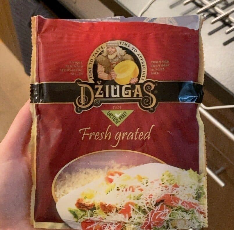 Dziugas Hard Cheese Grated packshot