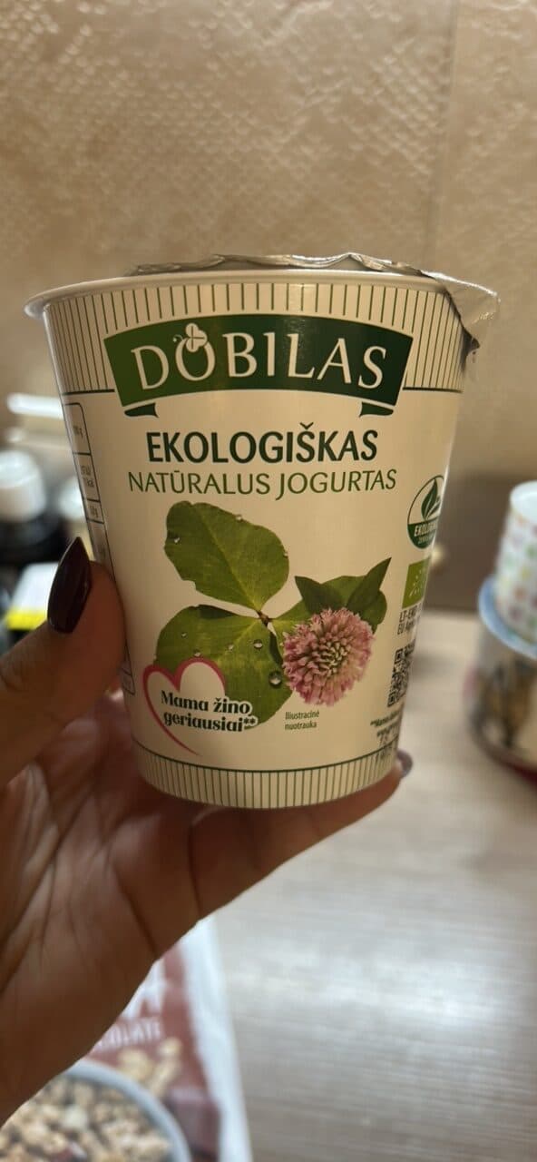 D'OBILAS Ekologiškas jogurtas packshot