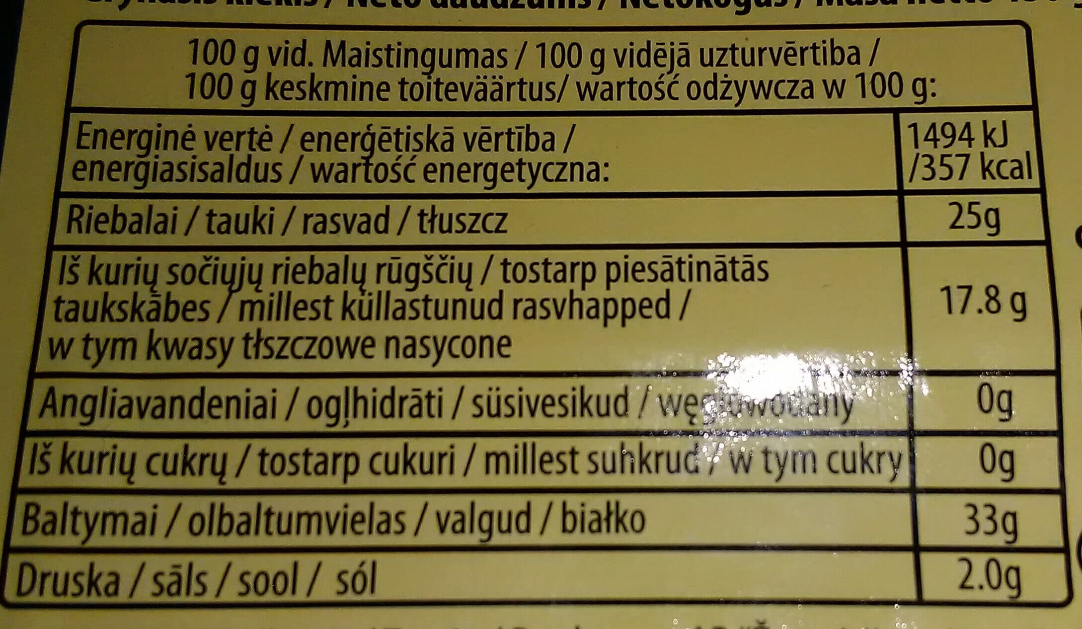 Džiugas siers Džiugas šķēlītēs packshot