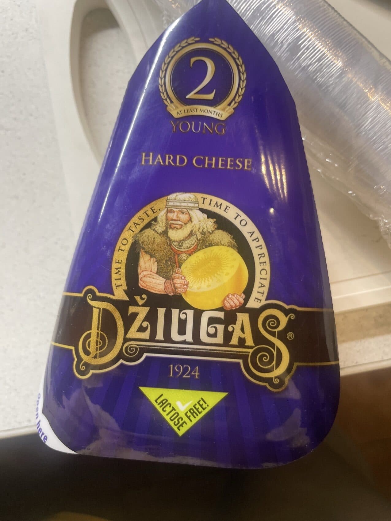 Dziugas hard cheese young packshot
