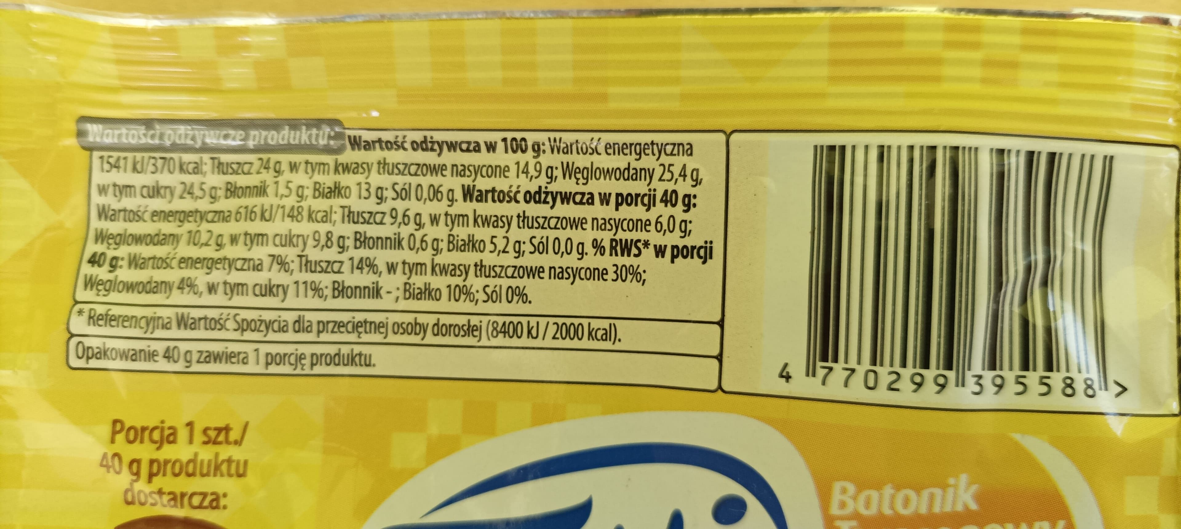 Tutti Batonik twarogowy Tutti wanilia packshot