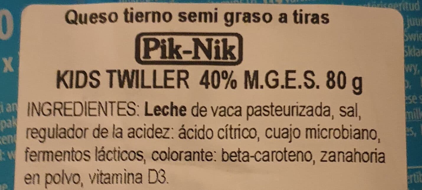 Pik-Nik Queso a tiras Twiller packshot