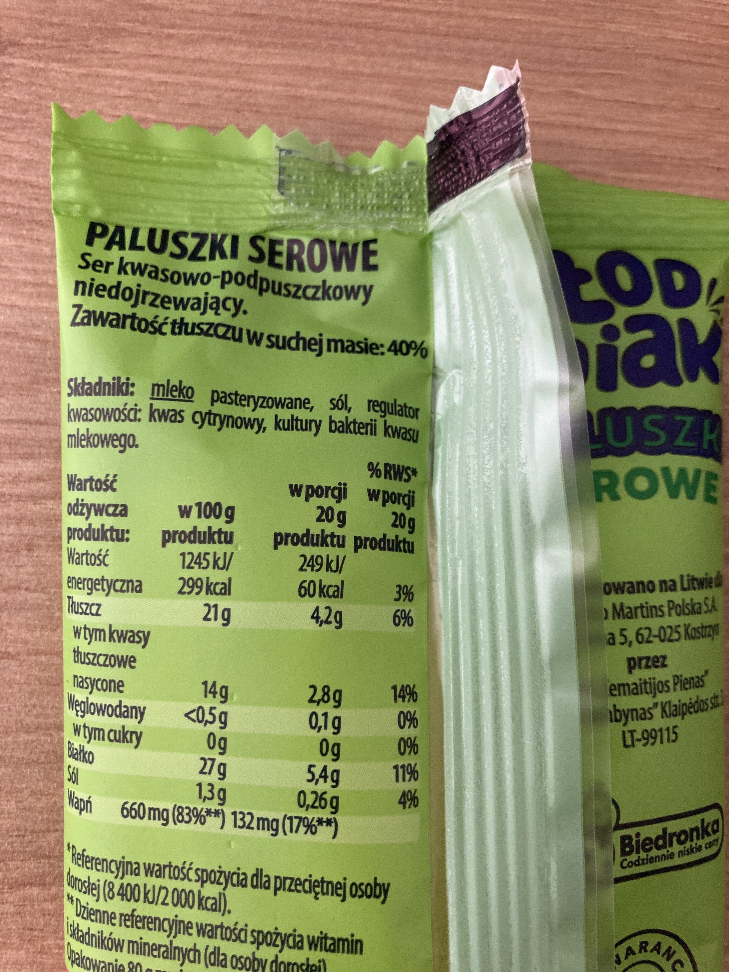 Głodniaki Paluszki Serowe packshot