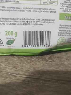 Džiugas Tarkuotas Sūris Salotoms packshot