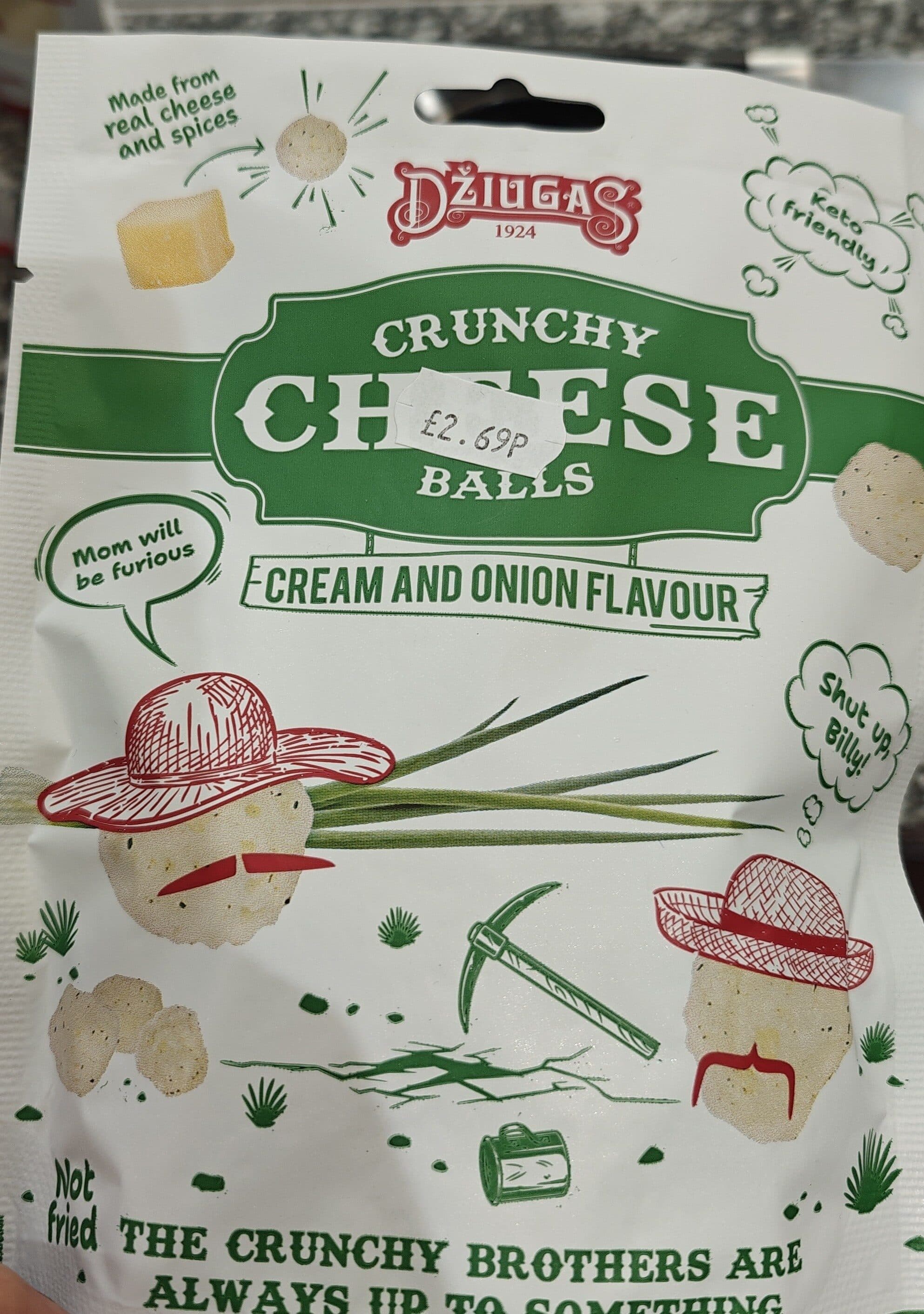 Dziugas Crunchy Cheese Balls packshot
