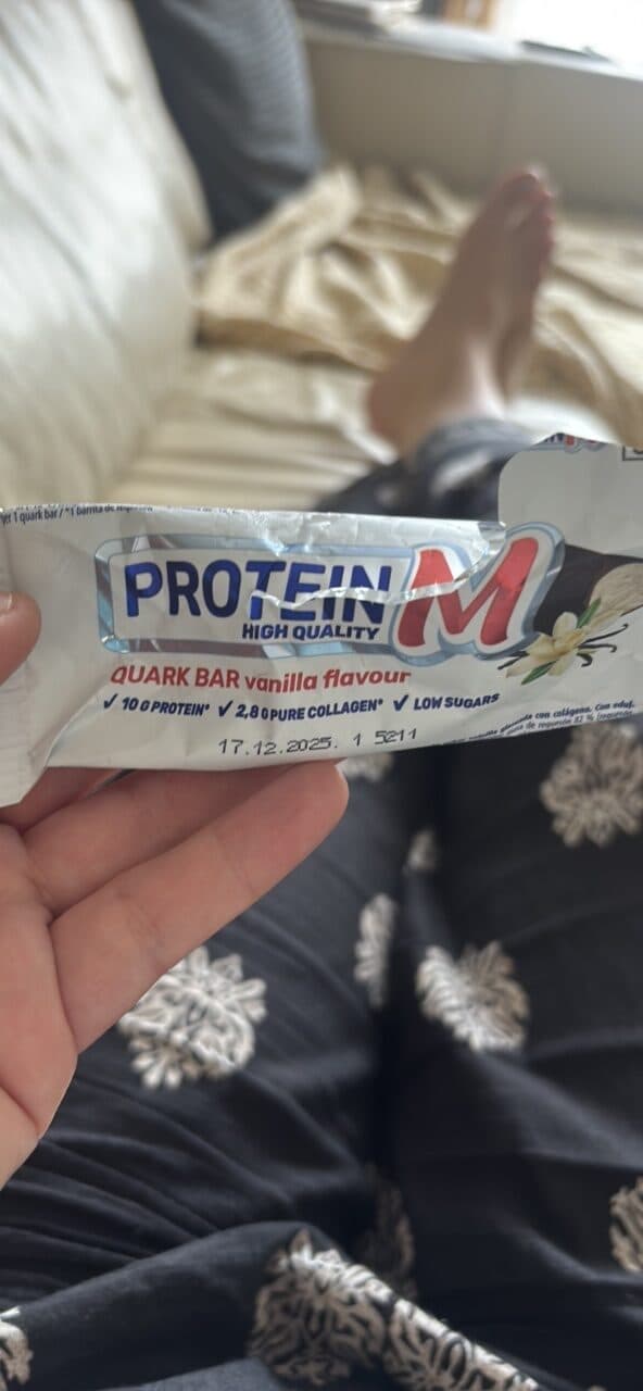 PROTEIN M QUARK BAR vanilla flavour packshot
