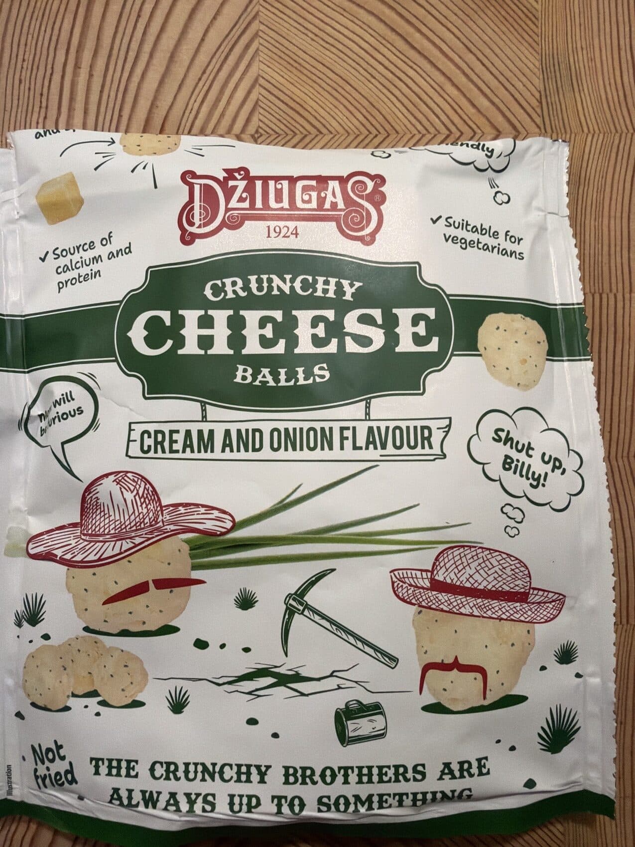 Džiugas Crunchy Cheese Balls packshot