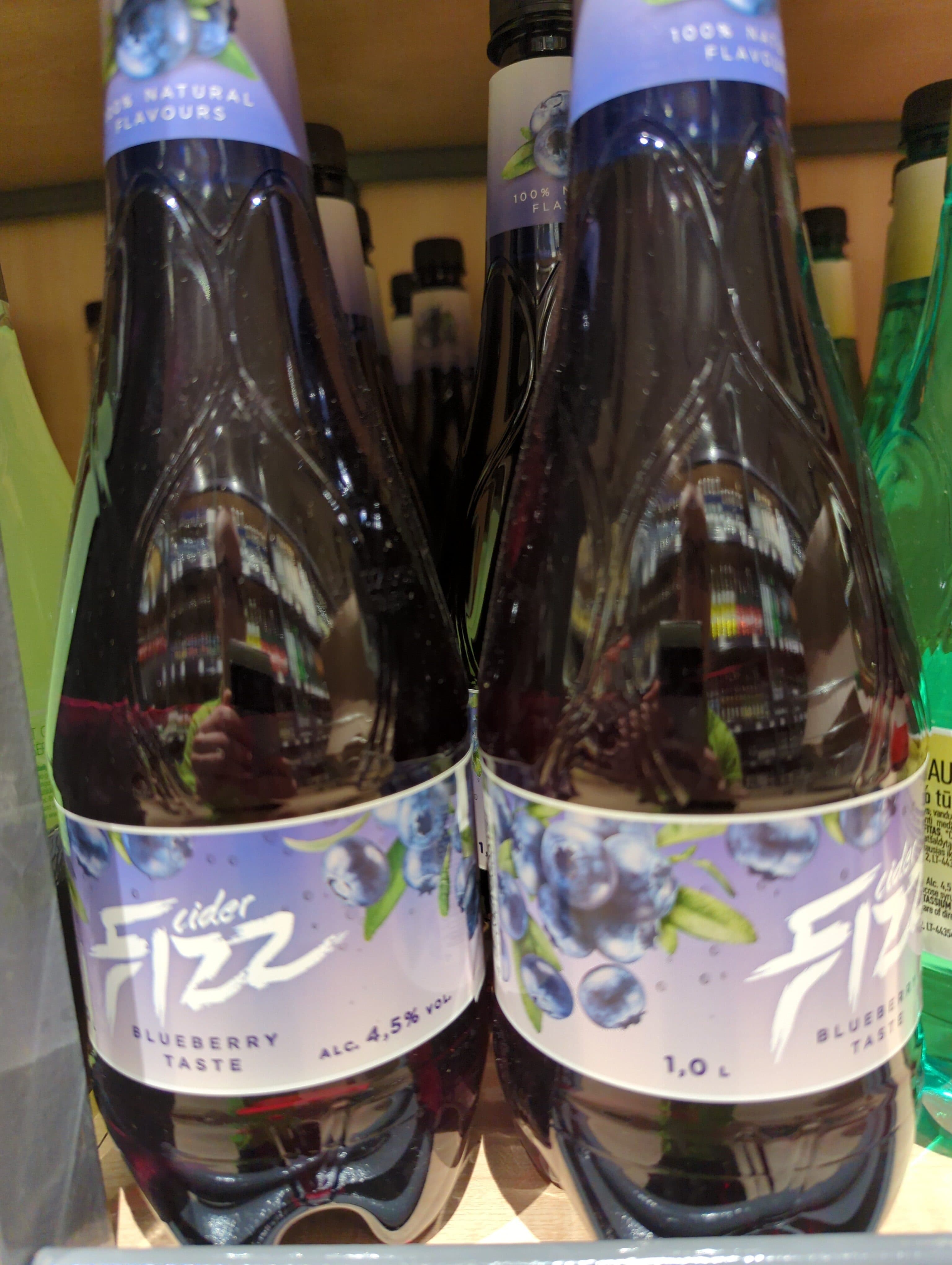 fizz mėlynių skonio sidras packshot