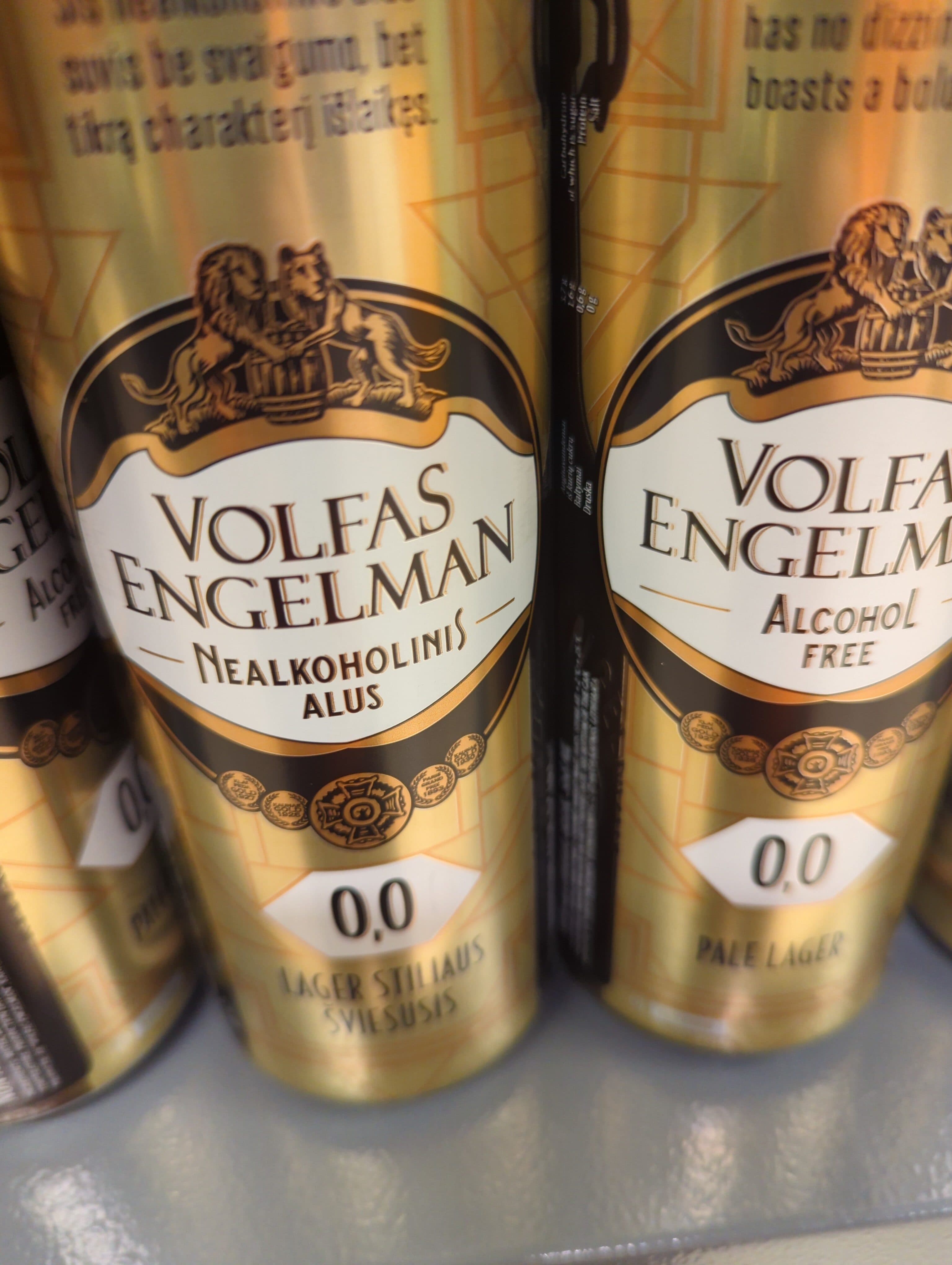 volfas engelman nealkoholinis lager šviesusis alus packshot