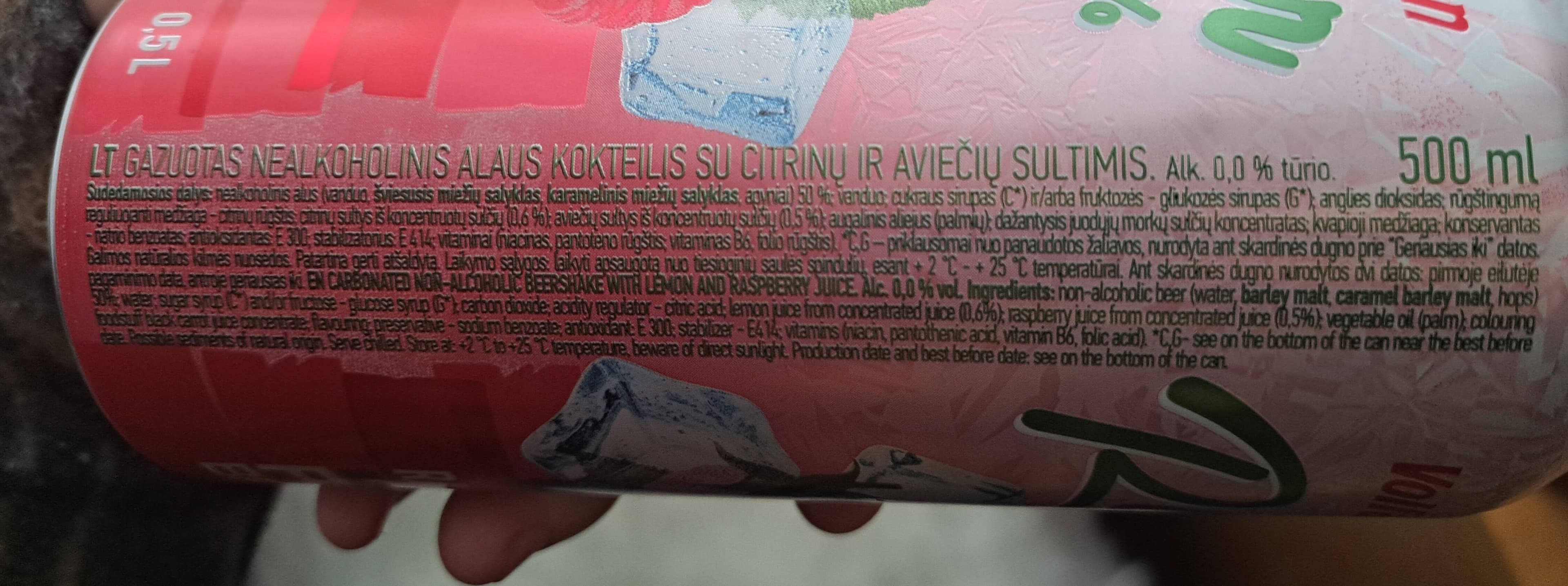 volfas engelman nealkoholinis radler aviečių packshot
