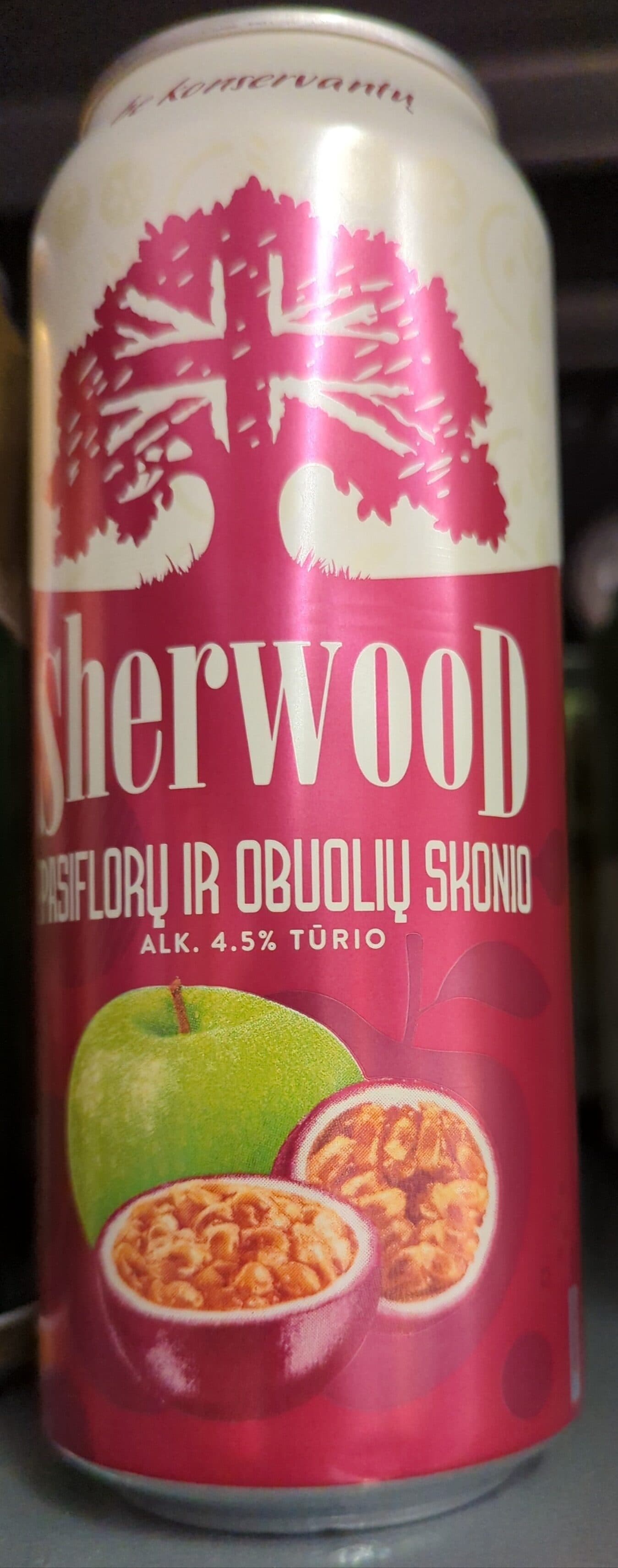 sherwood pasiflorų ir obuolių skonio 4.5% packshot