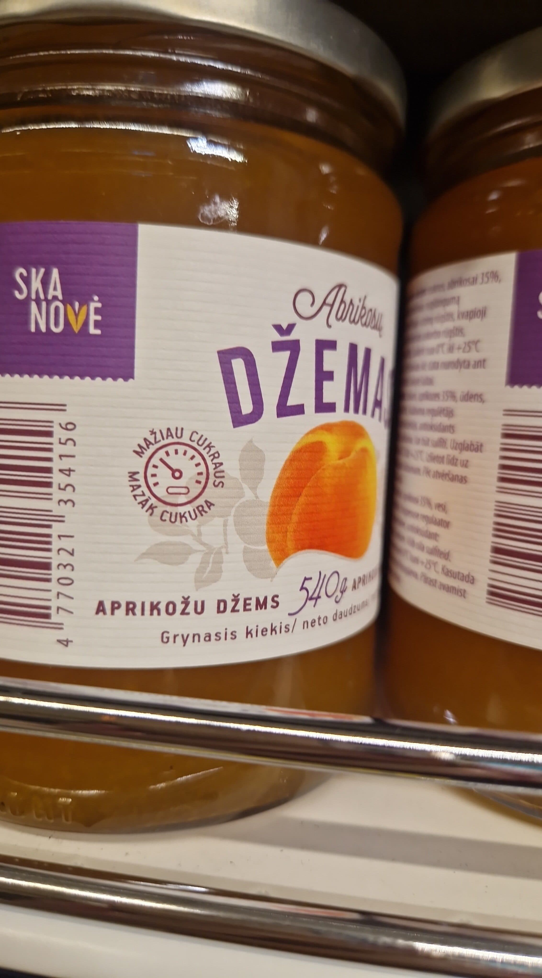 Skanovė Abrikosų Džemas packshot