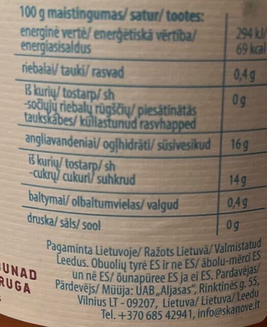 Skanovė Obuoliai Su Cukrumi packshot
