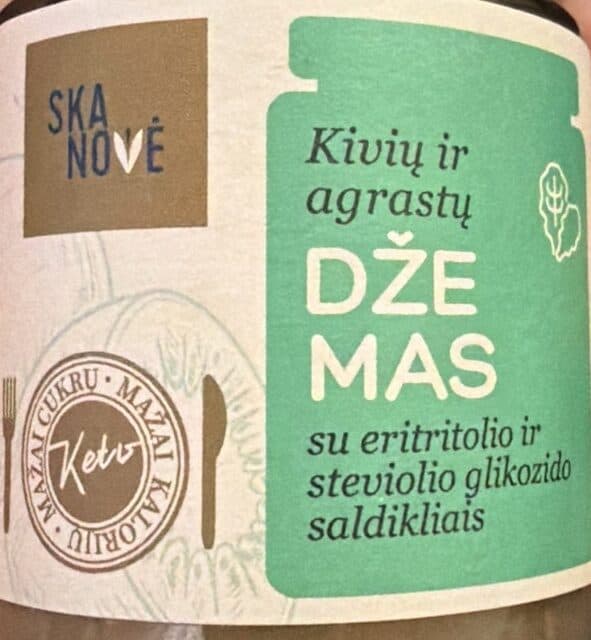 Skanovė Kivių Ir agrastų Džemas packshot