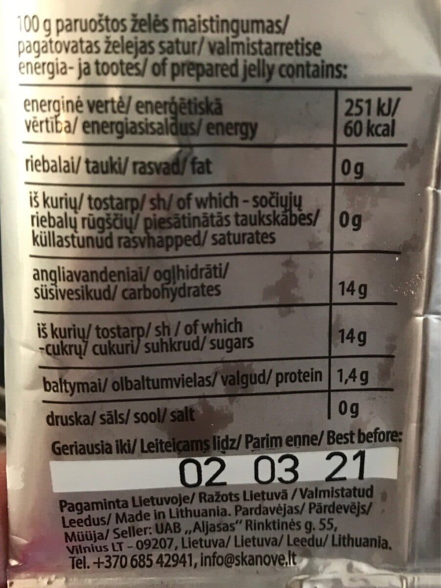 Open Food Facts Jelly packshot
