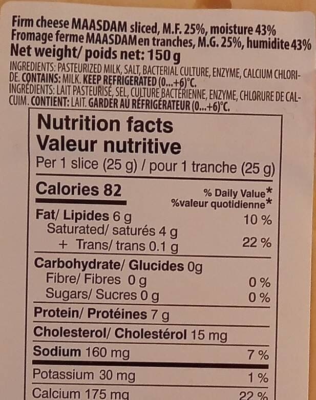 Open Food Facts Maasdam packshot