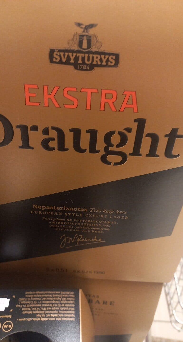 Švyturys Draught pakuotė packshot