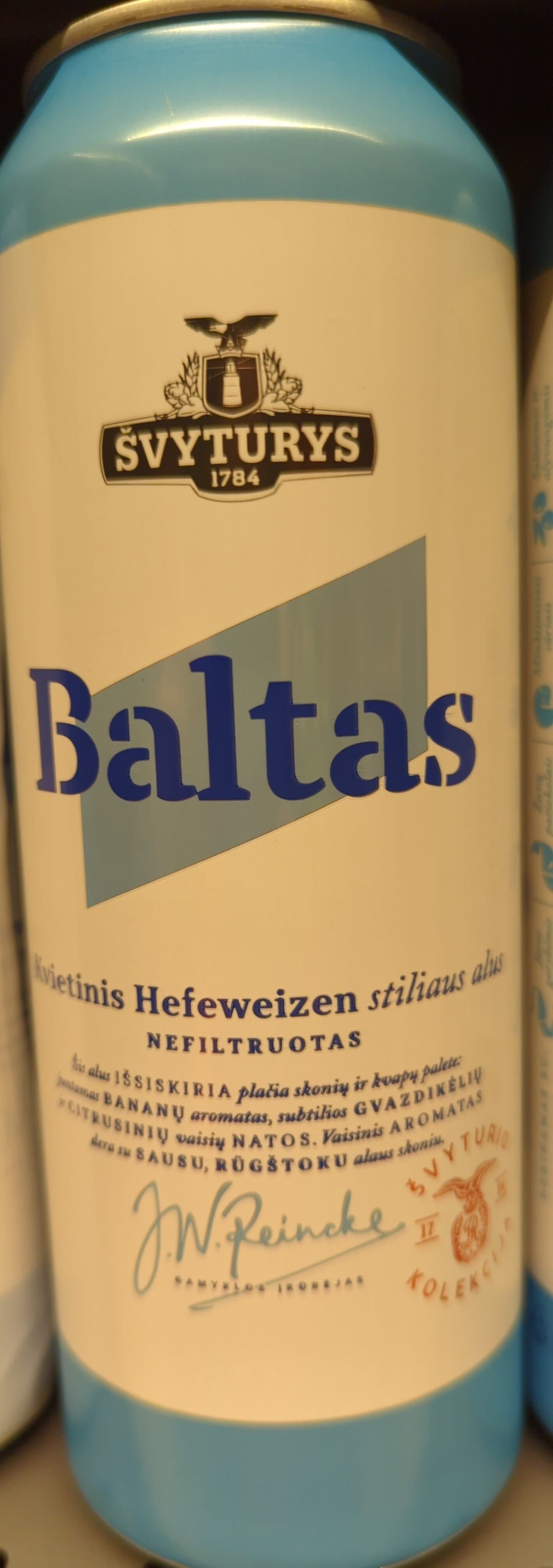 Švyturys baltas packshot