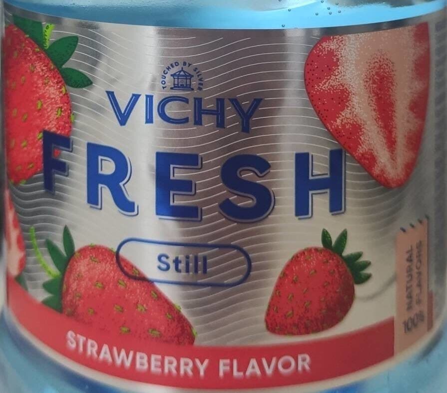 Vichy Non-carbonated strawberry flavor drink packshot