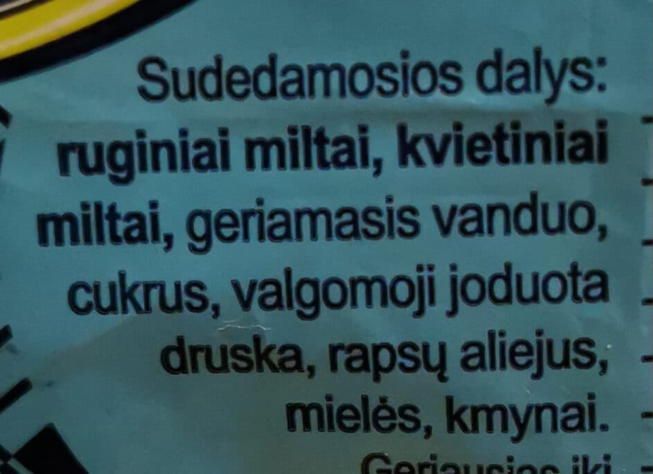 Gudobelė Palangos duona packshot