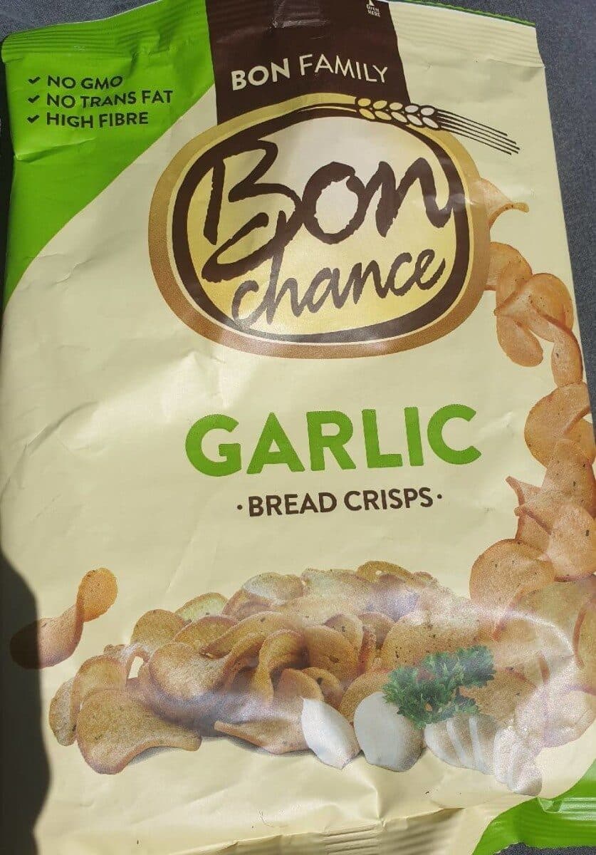 Garlic bread crisps packshot
