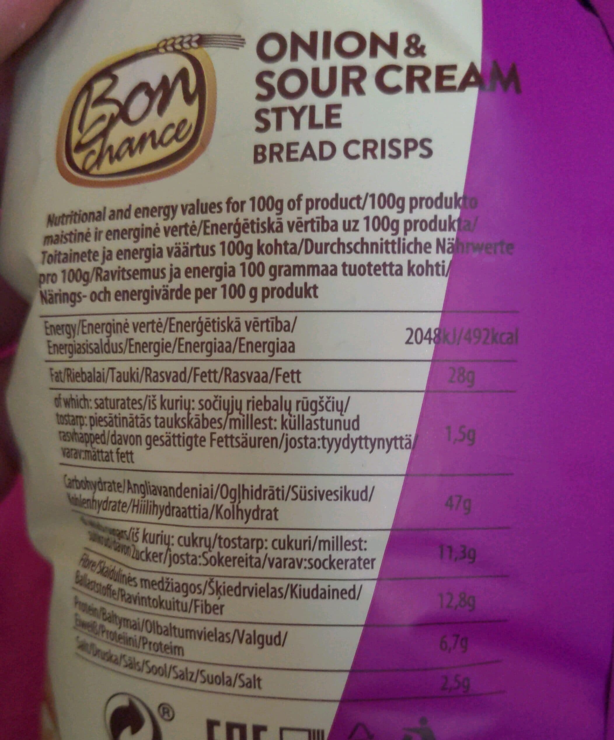 Bon chance Bread crisps packshot