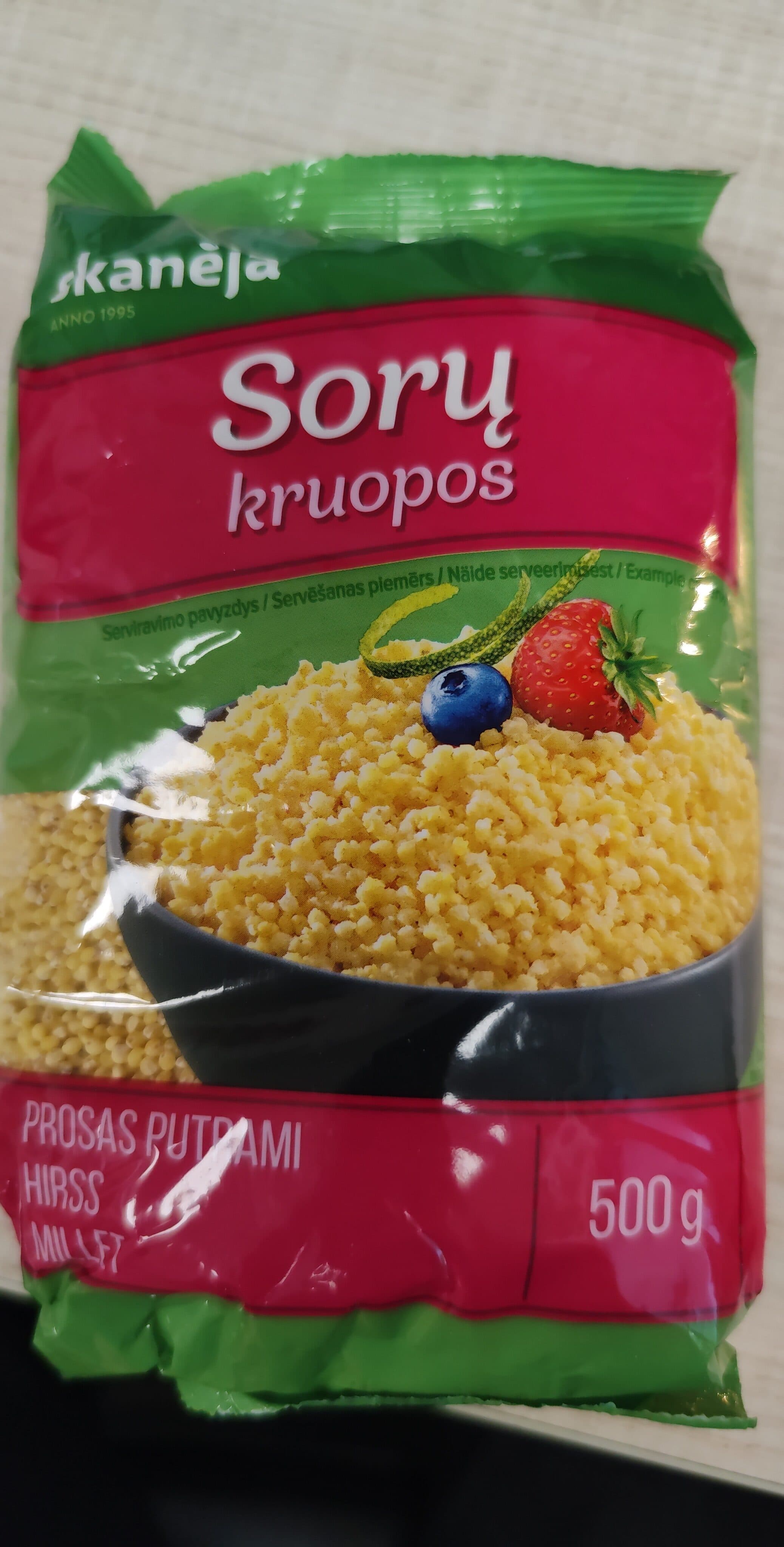 Skaneja Sorų kruopos packshot