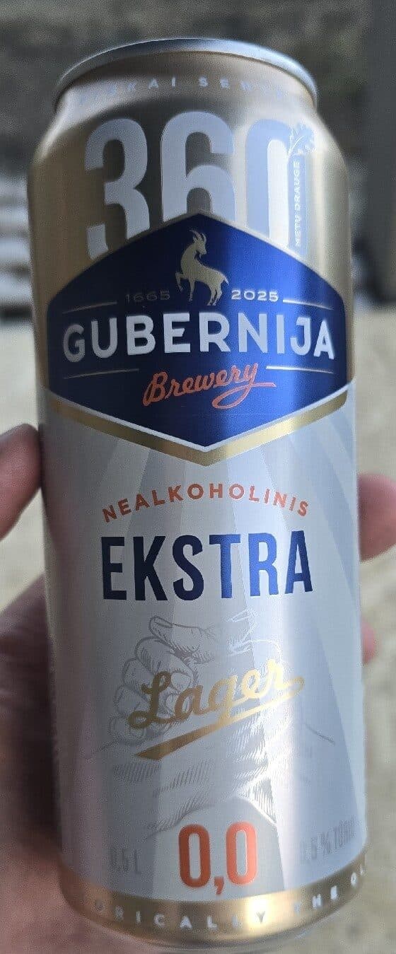 Gubernija Gubernija Extra Non Alcoholic Lager packshot