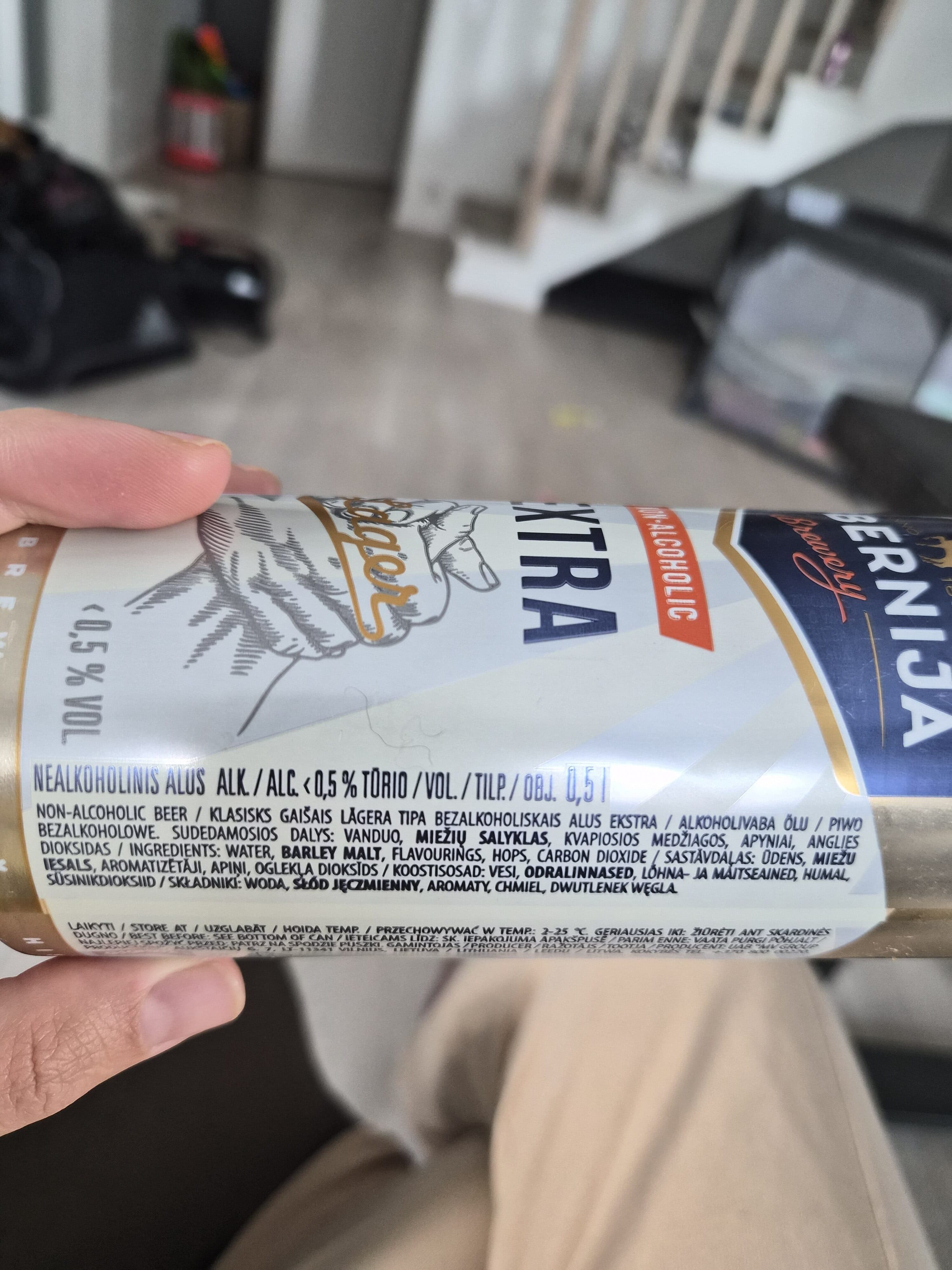Gubernija Gubernija Extra Non Alcoholic Lager packshot