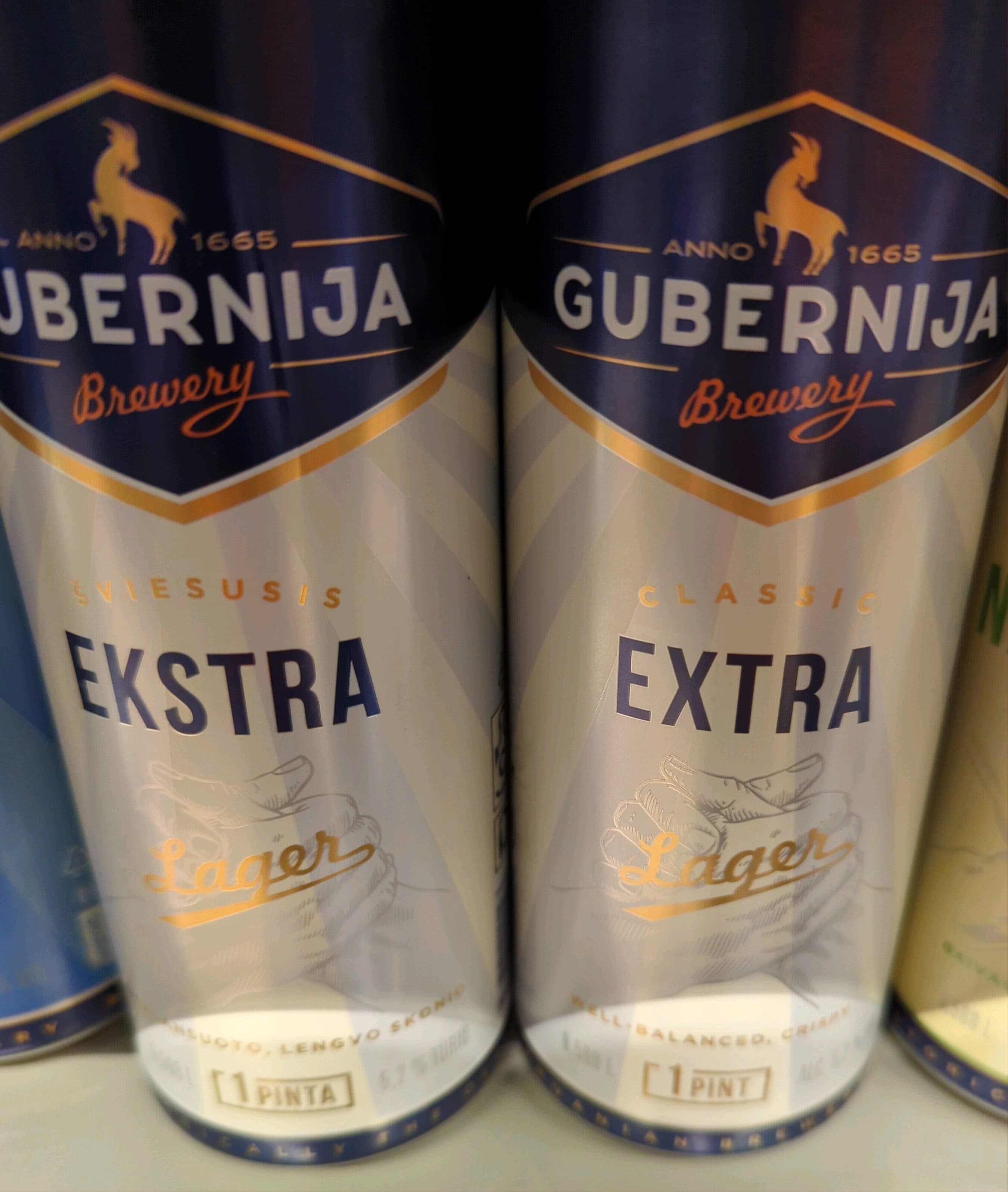 Gubernija Šviesusis extra lager 5.7% packshot