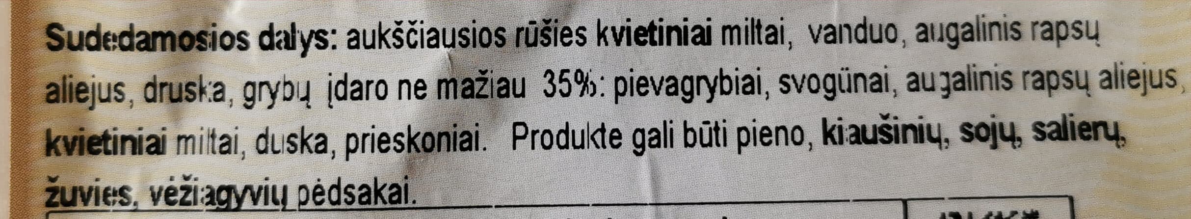 Tavijuta Kepti pyragėliai su grybų įdaru packshot